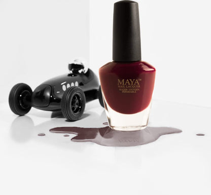 MAYA Nail Lacquer ( crimson glow )