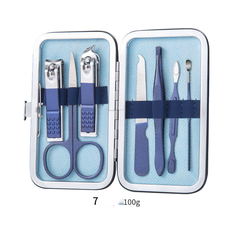 Professional Nail Clippers Set (Ear Spoon, Dead Skin Pliers, Nail Cutting Pliers, Pedicure Knife, Nail Groove Trimmers)