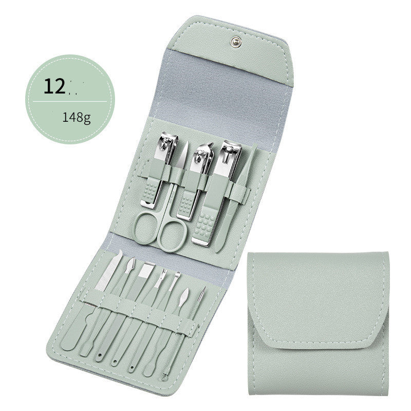 Professional Nail Clippers Set (Ear Spoon, Dead Skin Pliers, Nail Cutting Pliers, Pedicure Knife, Nail Groove Trimmers)