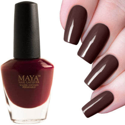 MAYA Nail Lacquer ( crimson glow )