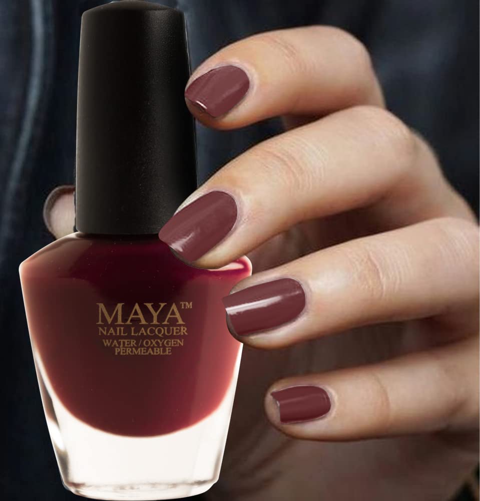 MAYA Nail Lacquer ( crimson glow )