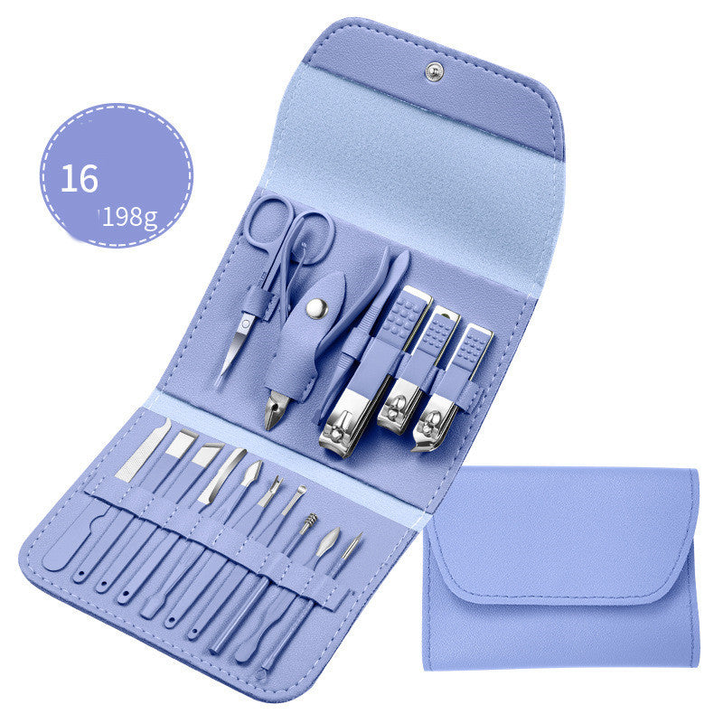 Professional Nail Clippers Set (Ear Spoon, Dead Skin Pliers, Nail Cutting Pliers, Pedicure Knife, Nail Groove Trimmers)