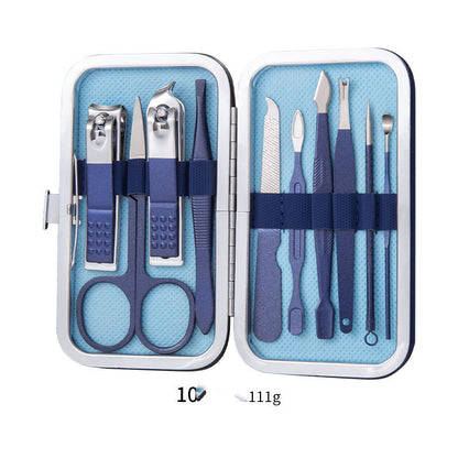 Professional Nail Clippers Set (Ear Spoon, Dead Skin Pliers, Nail Cutting Pliers, Pedicure Knife, Nail Groove Trimmers)