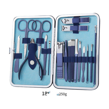 Professional Nail Clippers Set (Ear Spoon, Dead Skin Pliers, Nail Cutting Pliers, Pedicure Knife, Nail Groove Trimmers)