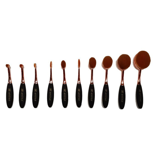 Oval Makeup Brush Set