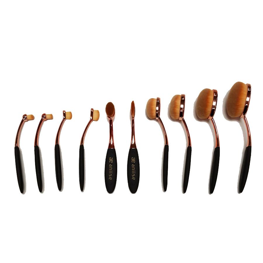 Oval Makeup Brush Set