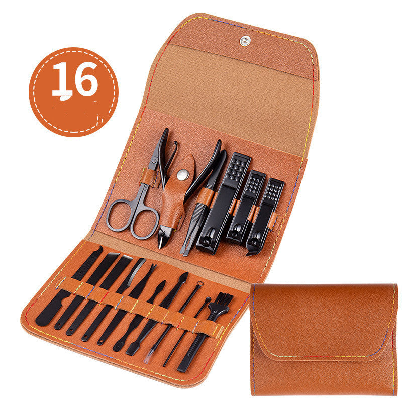 Professional Nail Clippers Set (Ear Spoon, Dead Skin Pliers, Nail Cutting Pliers, Pedicure Knife, Nail Groove Trimmers)