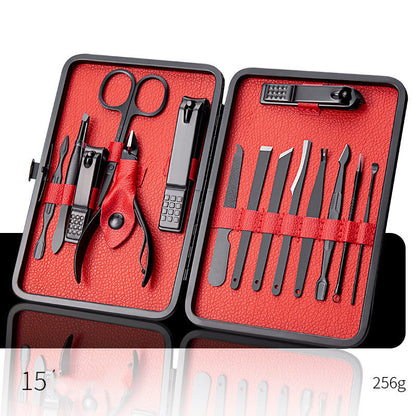 Professional Nail Clippers Set (Ear Spoon, Dead Skin Pliers, Nail Cutting Pliers, Pedicure Knife, Nail Groove Trimmers)