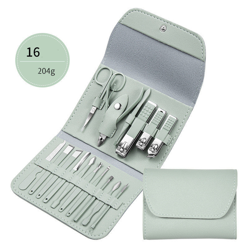 Professional Nail Clippers Set (Ear Spoon, Dead Skin Pliers, Nail Cutting Pliers, Pedicure Knife, Nail Groove Trimmers)