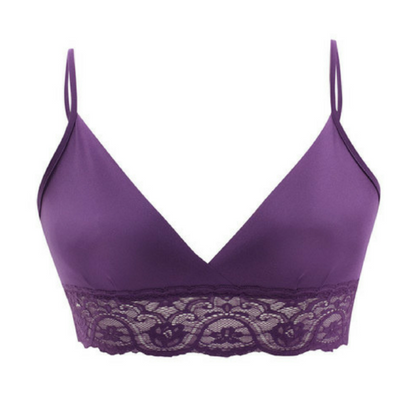 Wireless Triangle Bralette Commando Tulip