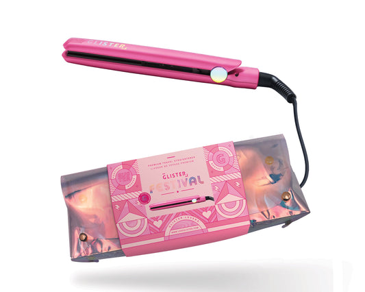 Glister Festival Collection Mini Flat Iron (with Holo Bandolier Bag)