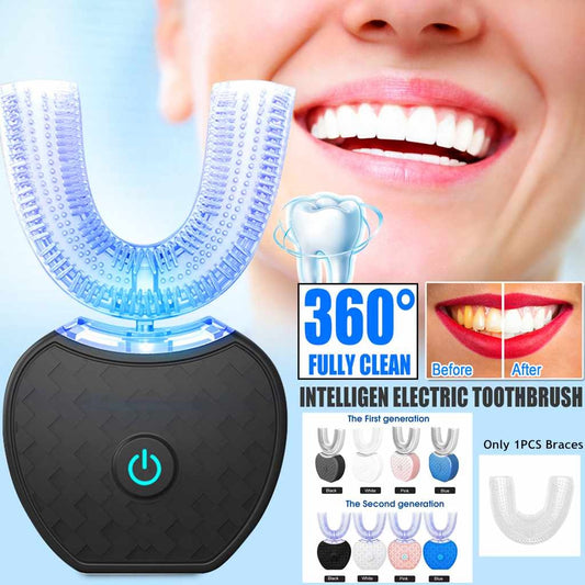 Automatic Electric Toothbrush  Blue Light USB Charging