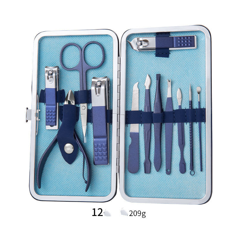 Professional Nail Clippers Set (Ear Spoon, Dead Skin Pliers, Nail Cutting Pliers, Pedicure Knife, Nail Groove Trimmers)