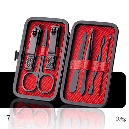 Professional Nail Clippers Set (Ear Spoon, Dead Skin Pliers, Nail Cutting Pliers, Pedicure Knife, Nail Groove Trimmers)